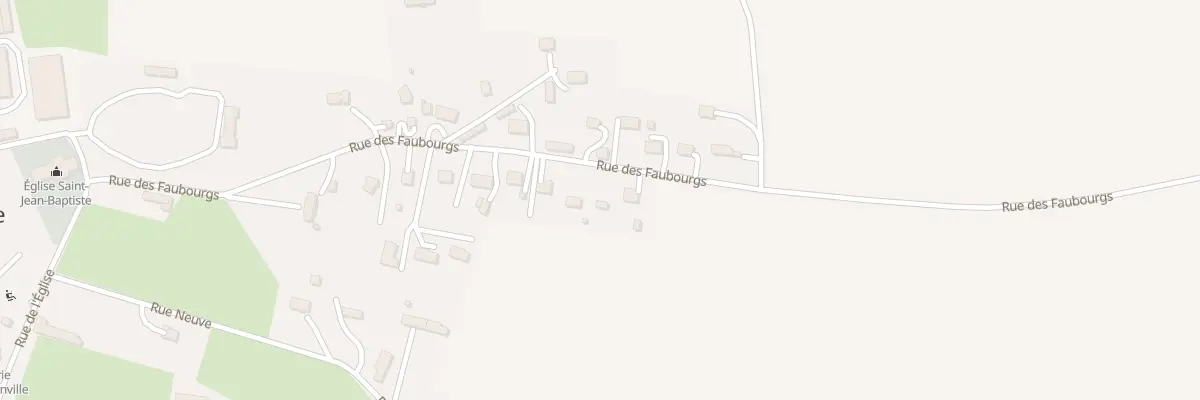 Plan du 400 Rue des Faubourgs à Harcanville