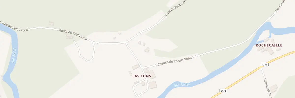 Plan du 152 Las Fons à La Chapelle-Faucher