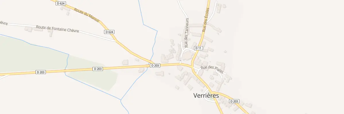Plan du 2 Rue de la Verrerie à Verrières