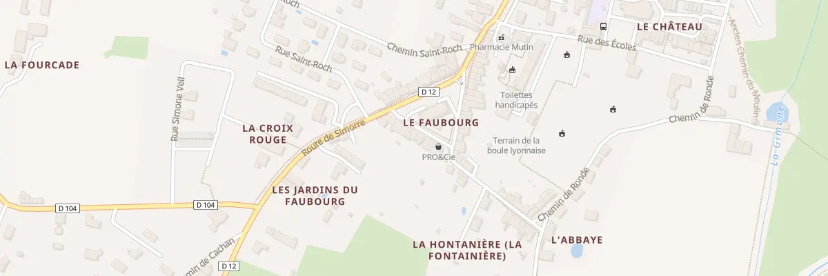 Plan du 16 Pl du Foirail à Saramon
