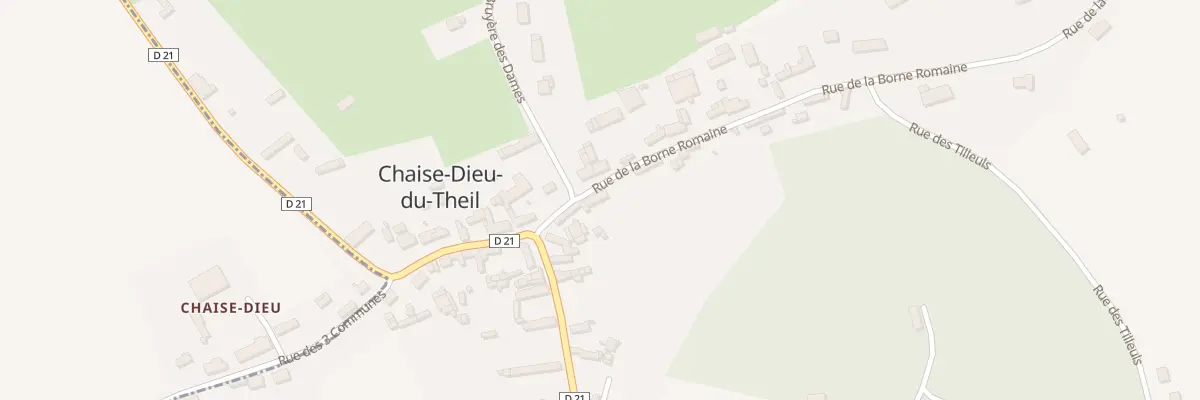 Plan du 2 Rue de la Borne Romaine à Chaise-Dieu-du-Theil