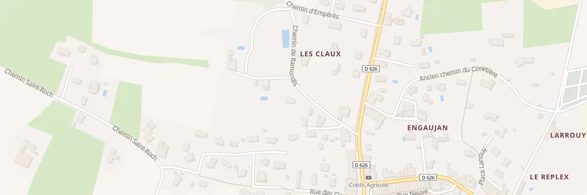 Plan du 5145A Les Claux à Saramon