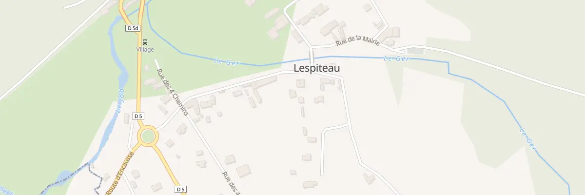 Plan du 16 Rue Escouraous à Lespiteau