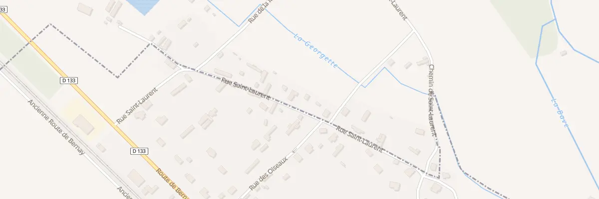 Plan du 29 Rue Saint Laurent à Beaumontel