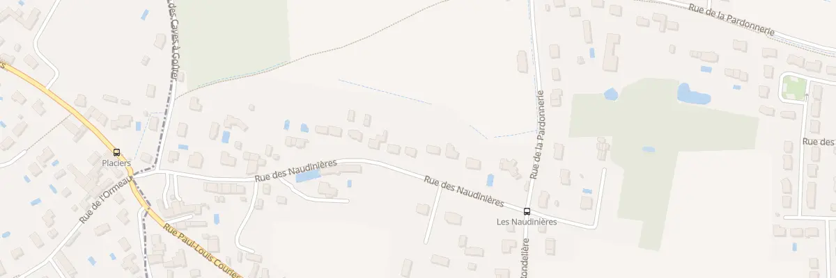 Plan du 21 Rue des Naudinières à Larçay