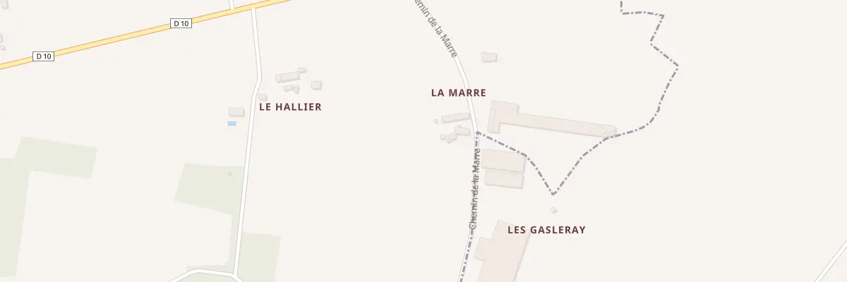 Plan du 2 Che de la Marre à Artins