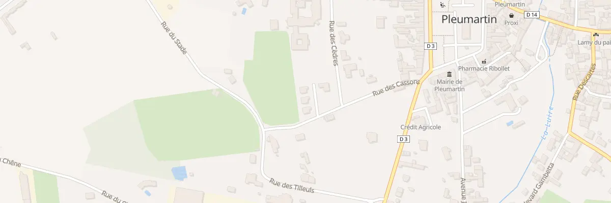 Plan du 20 Rue des Cassons à Pleumartin