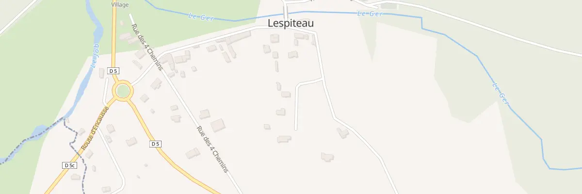 Plan du 2 Lot du Pre du Palet à Lespiteau