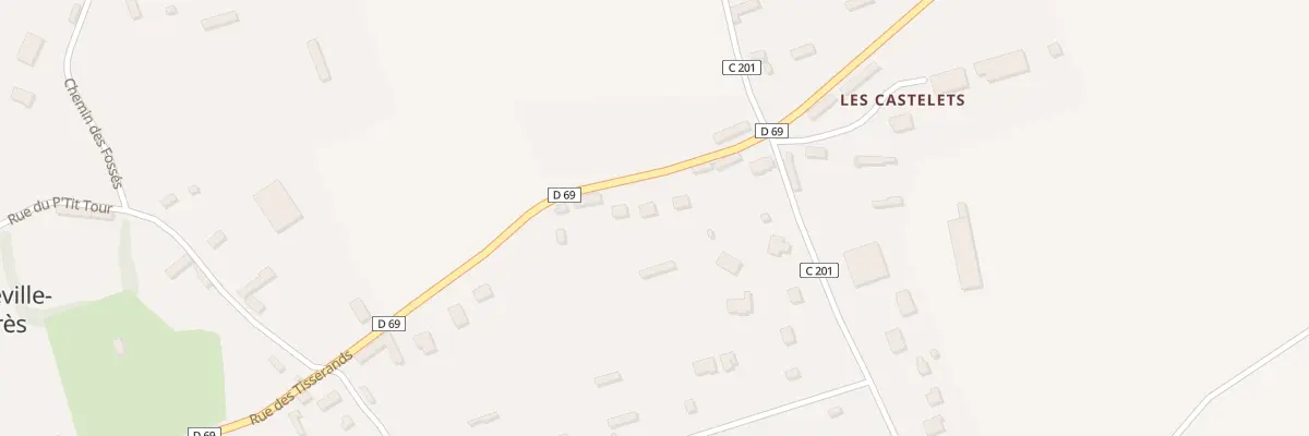 Plan du 752 Rue des Tisserands à Gueutteville-les-Grès