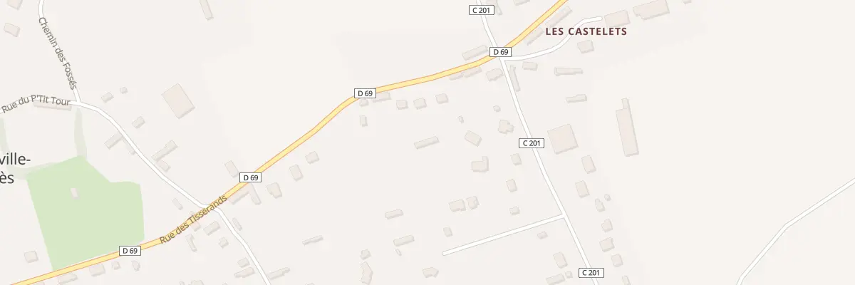 Plan du 523 Rue des Castelets à Gueutteville-les-Grès
