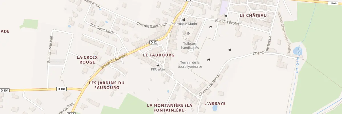 Plan du 8 Pl du Foirail à Saramon