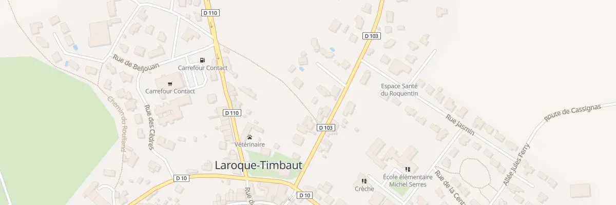 Plan du 7 Av du Périgord à Laroque-Timbaut