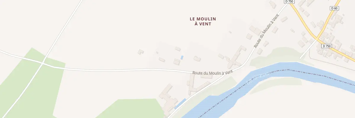 Plan du 16 Rte du Moulin a Vent à Barrou