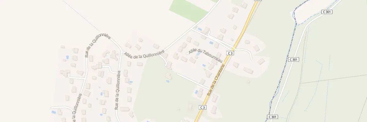 Plan du 2 All du Tabourneau à Parçay-Meslay
