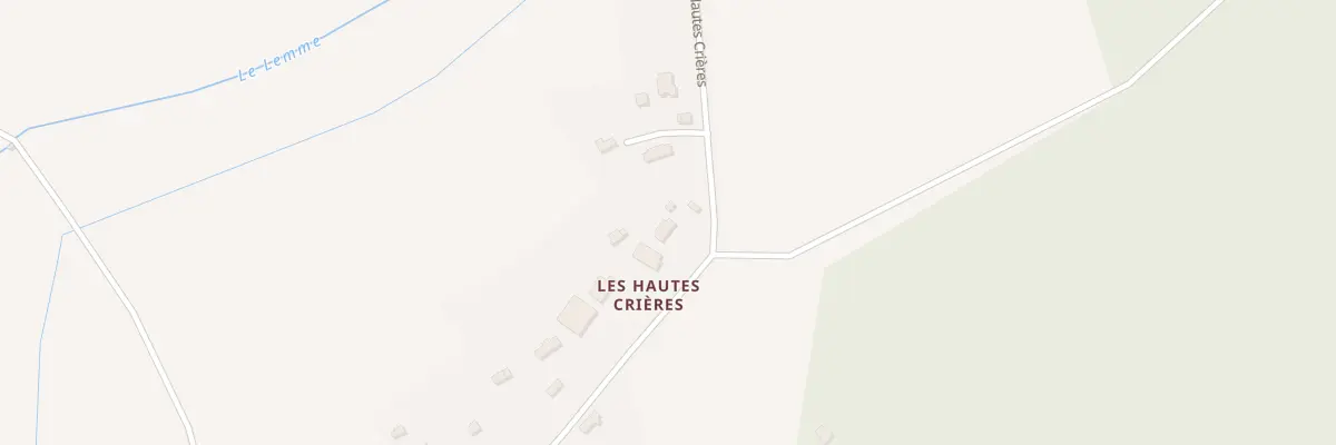 Plan du 10 Rue des Hautes Crieres à Chéronvilliers