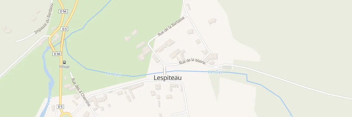 Plan du 1 Rue de la Mairie à Lespiteau