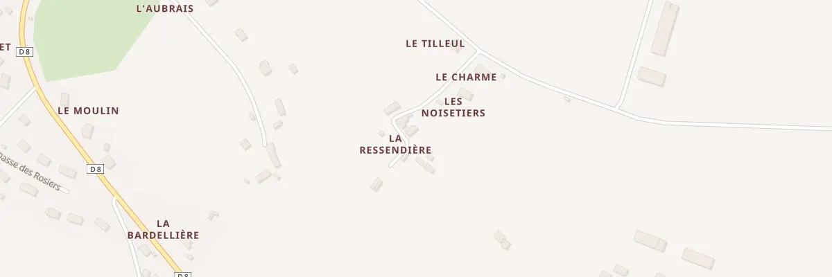 Plan du 55 La Ressendière à Bonneveau