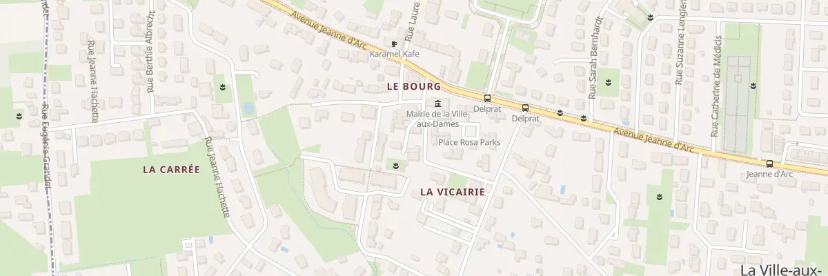 Plan du 6 Rue Bernadette Delprat à La Ville-aux-Dames