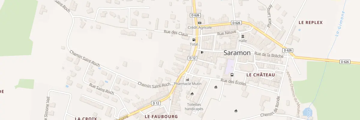 Plan du 5162 Bd Le Boulevard à Saramon