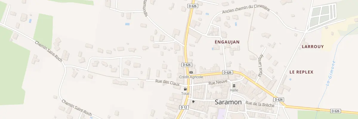 Plan du 5149 Bd Le Boulevard à Saramon