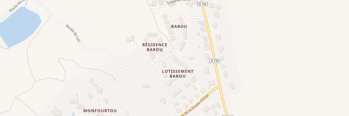 Plan du 16 Lot Barou à Laroque-Timbaut