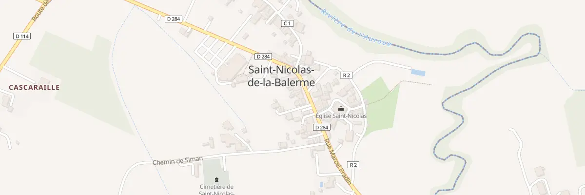Plan du 5076 Rue Marcel Pradin à Saint-Nicolas-de-la-Balerme