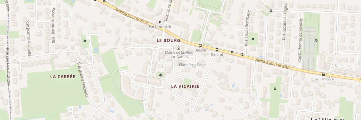 Plan du 1 Rue Bernadette Delprat à La Ville-aux-Dames