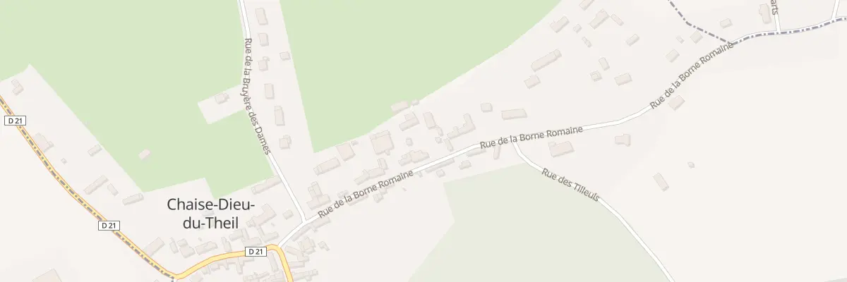 Plan du 9 Rue de la Borne Romaine à Chaise-Dieu-du-Theil