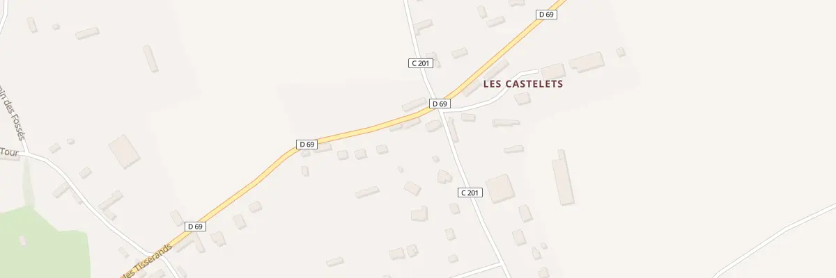 Plan du 818 Rue des Tisserands à Gueutteville-les-Grès