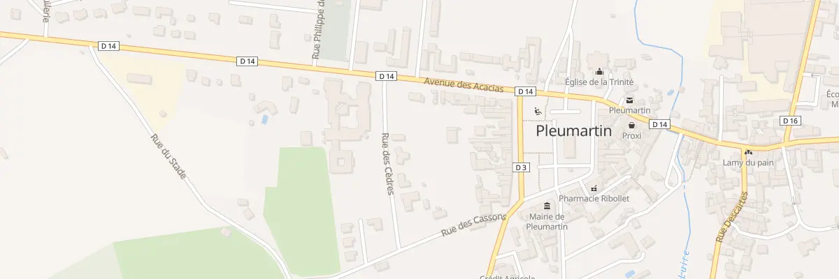 Plan du 10 Rue des Cèdres à Pleumartin