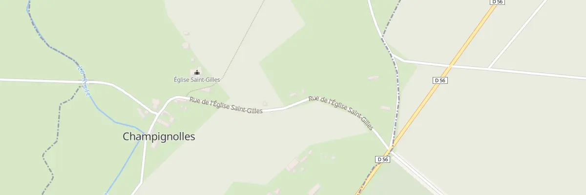 Plan du 2 Rue de l’Eglise Saint Gilles à La Vieille-Lyre