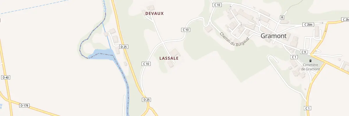 Plan du 5098 Lassale à Gramont