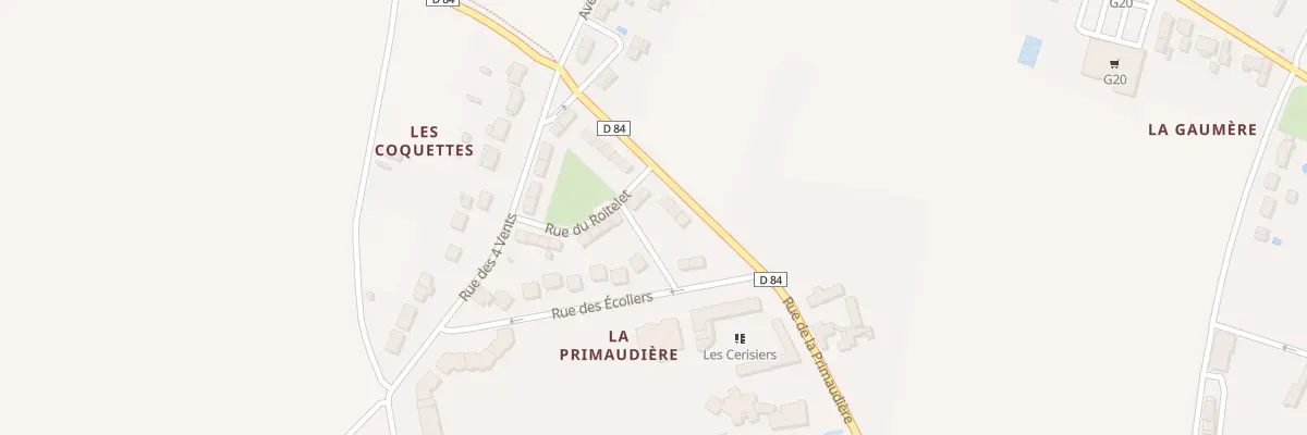 Plan du 22 Rue de la Primaudière à Saint-Branchs