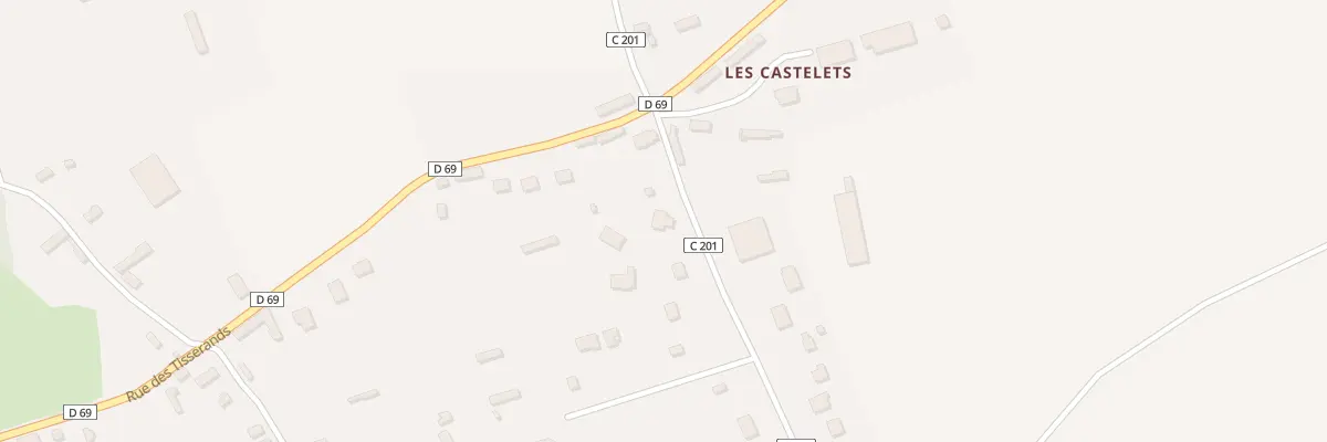 Plan du 503 Rue des Castelets à Gueutteville-les-Grès