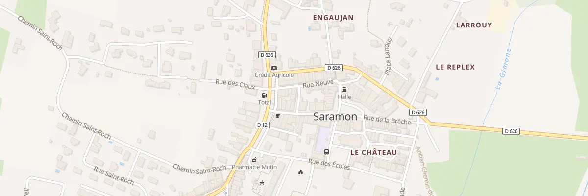 Plan du 5361 La Ville à Saramon