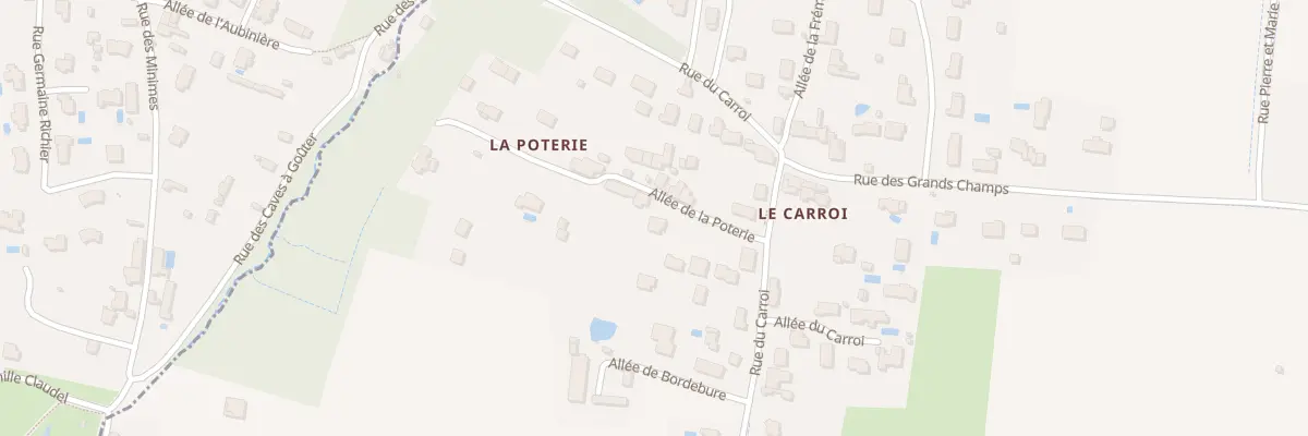 Plan du 9 All de la Poterie à Larçay