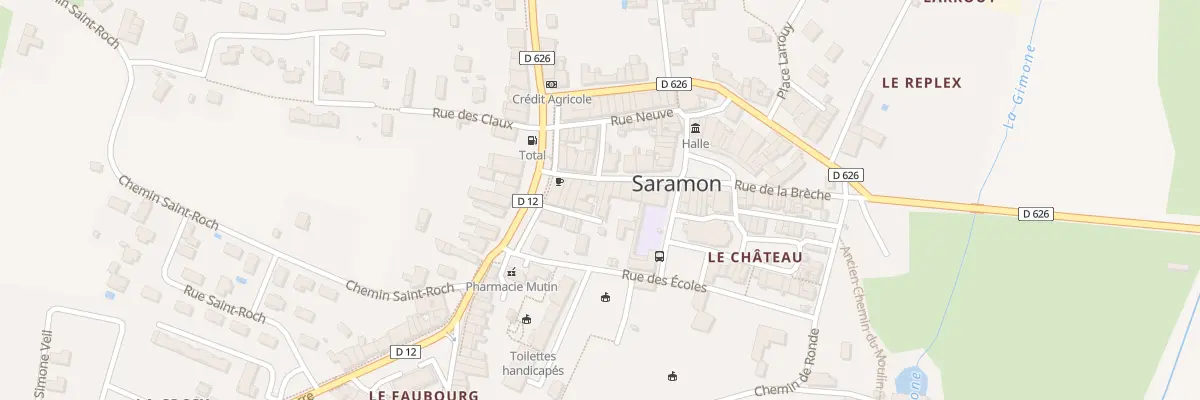 Plan du 5266 Gr Grande Rue à Saramon