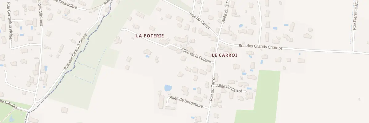 Plan du 7T All de la Poterie à Larçay