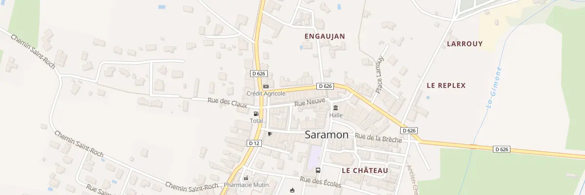 Plan du 31 Rte de Lombez à Saramon