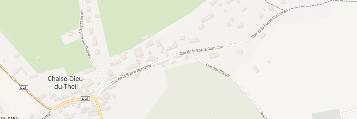 Plan du 14 Rue de la Borne Romaine à Chaise-Dieu-du-Theil