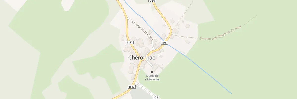 Plan du 5023 Le Bourg à Chéronnac