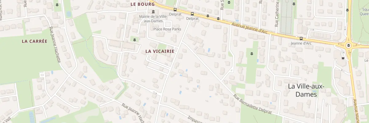 Plan du 14 Rue Bernadette Delprat à La Ville-aux-Dames