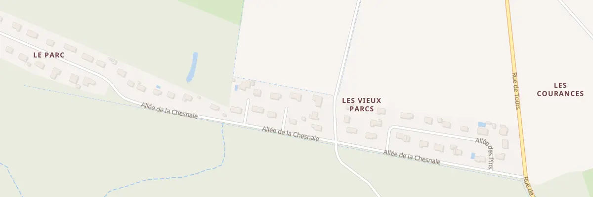 Plan du 22 All de la Chesnaie à Esvres