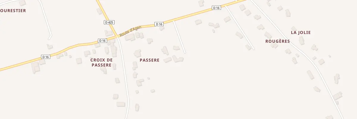 Plan de Passere à Saint-Pierre-de-Clairac