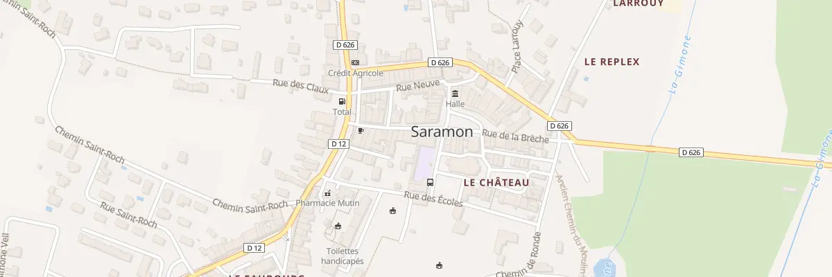 Plan du 3 Gr Grande Rue à Saramon