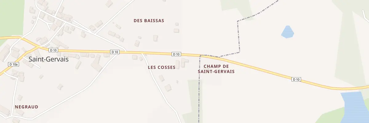 Plan du 5060 Saint Gervais à Videix