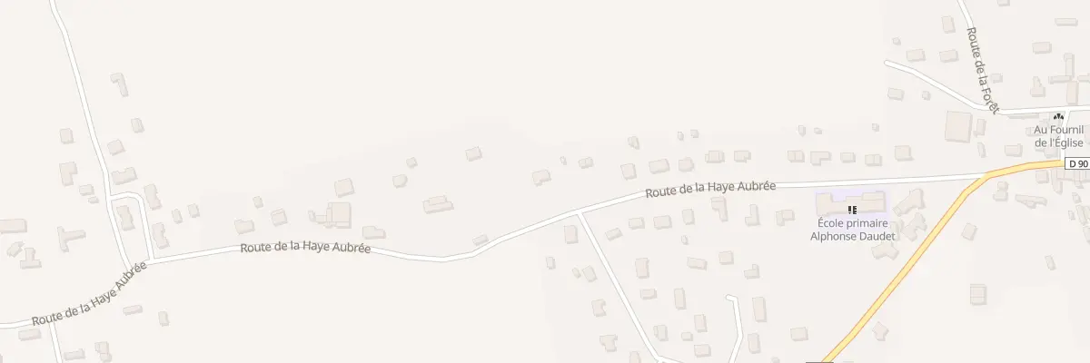 Plan du 26 Rte de la Haye Aubrée à Hauville