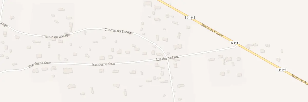 Plan du 264 Rue des Rufaux à Bouquetot