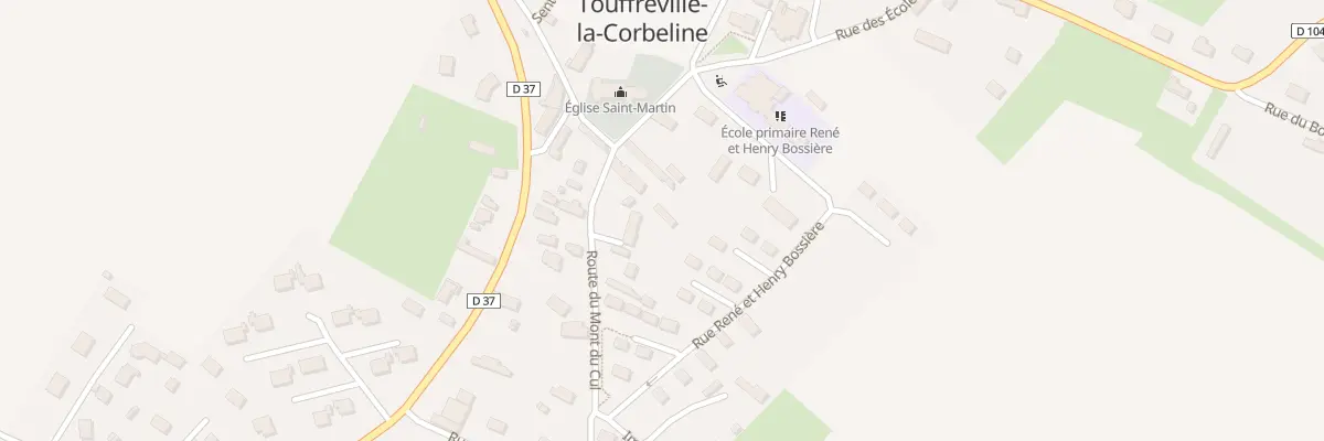 Plan du 208 Rue des Ecoles à Touffreville-la-Corbeline