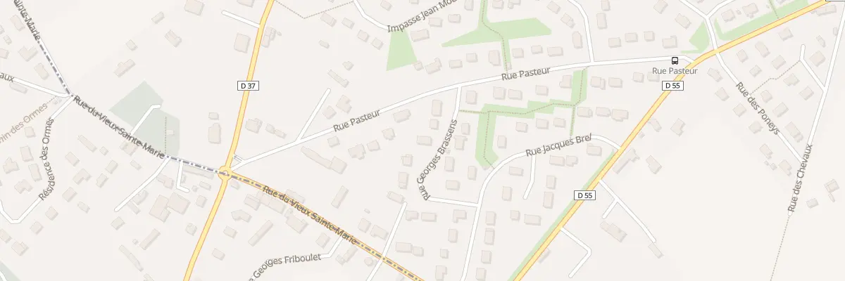 Plan du 6 Rue Georges Brassens à Sainte-Marie-des-Champs